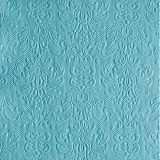 Ambiente 14005504 Elegance Light Petrol papírszalvéta nagy, 40x40cm,15db-os