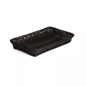 APS polyrattan kosár szögletes GN 1/1 53x32,5x6,5cm SBARNA-FEKETE