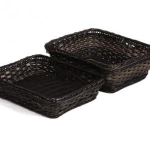 APS polyrattan kosár szögletes GN 1/2 32,5x26,5x10cm SBARNA-FEKETE