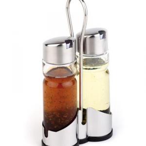 APS üveg ecet-, olajtartó álványos 11,5x5,5x22cm