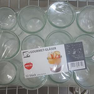 APS WECK üveg kínáló pohár, 6x8,5cm, 12db, 16cl,