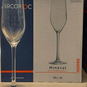 Arcoroc MINERAL talpas pezsgős flőte 16cl 6db, 224 mm