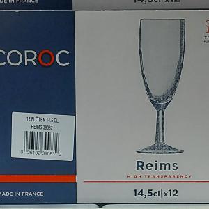 Arcoroc Reims pezsgős pohár, 14,5cl, 12db, üveg