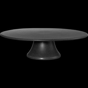 ASA kerámia kerek talpas tortatál 35×10,5 cm FEKETE, 4798/174