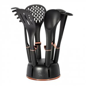 Berlinger Haus Black Rose 7 részes tálalóeszköz készlet állvánnyal - BH-6209AN