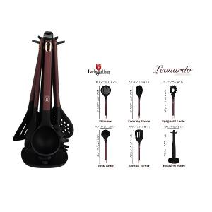 Berlinger Haus LEONARDO tálaló készlet 6 részes + állvány, BH-8620