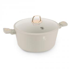 Berlinger Haus SAHARA bevonatos lábos 30×13,5cm 8 l+üvegfedő, BH-8073, indukciós