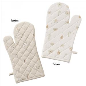B.G.2049751 Edényfogó kesztyű 33x20cm, pamut, mézeskalácsos