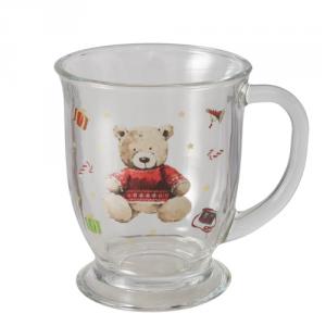 B.G.2060999 Üvegbögre 490ml, piros pulcsis macival, Bailey