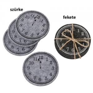 B.G.2069345 Órás poháralátét, 10cm, 4db-os, polyester, Momento