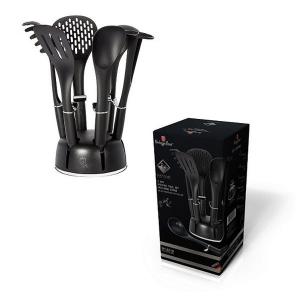 BLACK SILVER tálaló garn. 6r. + állvány, BH-6218N