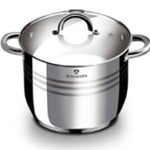 Blaumann Gourmet Line rozsdamentes fazék+üvegtető, 24x17,5 cm, 7,7 liter, BL-1010