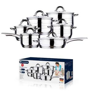 Blaumann Rozsdamentes edény készlet 12 db GOURMET LINE indukciós, BL-1410