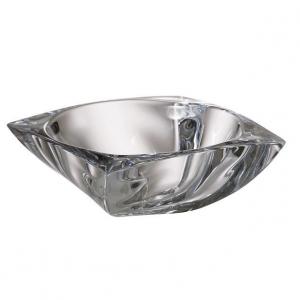 BOHEMIA AREZZO tál 22×22 cm, átlátszó kristály