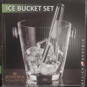 Bohemia jégvödör 14cm és csipesz