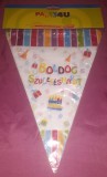 Boldog születésnapot parti zászló 11 zászlóval, 3,6 m