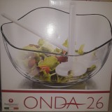 Borgonovo ONDA 26 salátás tál 26 cm, +műanyag salátakanál és villa, 186038