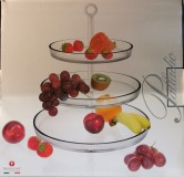 Borgonovo Palladio 3 részes tortaállvány, üveg