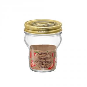Bormioli QUATTRO EMPI tároló üveg+tető 0,27cl