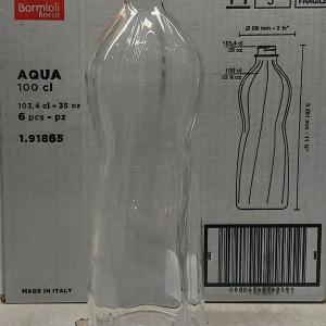 Bormioli Rocco Aqua üveg palack csavaros kupakkal, 1 liter, 1db