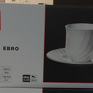 Bormioli Rocco EBRO teás készlet, csésze+alj, 23,5 cl, 6 db, 202010