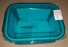 Bormioli Rocco Evolution türkíz tégl. tárolódoboz, 18X14X8 cm, 100 cl, 119894