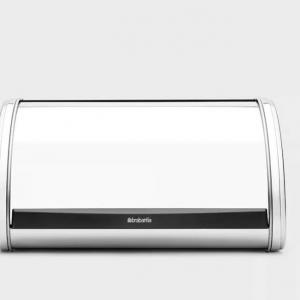 Brabantia Fém kenyérdoboz 1 kg ROLL TOP BRILL STEEL, 339585