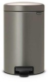 Brabantia Pedal Bin Newicon Platinum, 12 liter, pedálos szemetes, 113628