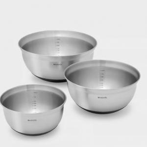 Brabantia PROFILE rozsdamentes  keverő tál készlet, 3db (1l - 1,6l - 3l )MATT STEEL, 363900