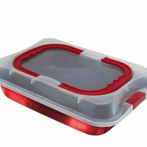 BURGUNDY bev. tepsi+műa.fedő 36,5x24,5x5,5 cm BH-7862