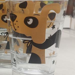 Cerve Nadia Golden Dog üveg pohár 1db, 165897D