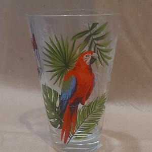 Cerve Nadia üdítős pohár, piros papagáj, 31 cl, 165892P
