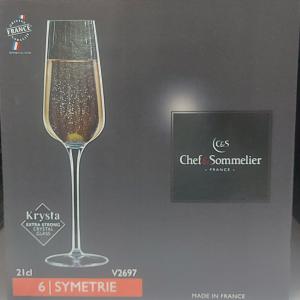 Chef Sommelier Symetrie pezsgős pohár, 21cl, 6db