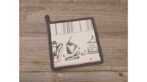 C.H.S.17741 Edényalátét 20x20cm, 100% pamut, Kaffee