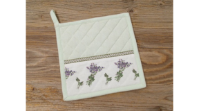 C.H.S.87041 Edényalátét 20x20cm, 100% pamut, zsinóros, Lara