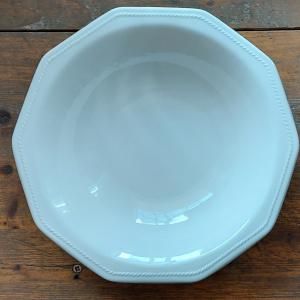 CHURCHILL ARTIC WHITE kerámia salátás tál, szögletes, fehér, 25,5cm