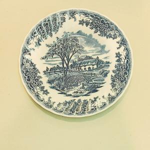 Churchill Brook Blue kerámia desszert tányér, 1db