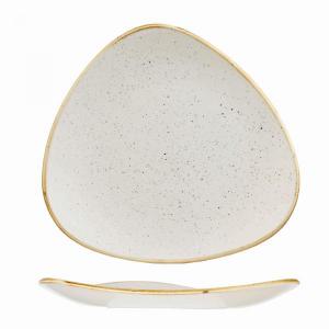Churchill STONECAST BARLEY WHITE kerámia, háromszög tányér 26,5cm,1db, SWHSTR101