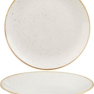 Churchill STONECAST BARLEY WHITE kerámia, nagy, kerek, mély tányér 28,1cm,1db, SWHSPD271