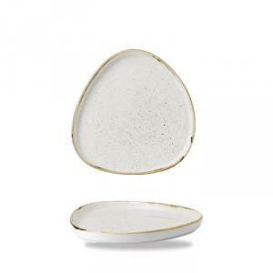 Churchill STONECAST BARLEY WHITE kerámia peremes háromszög tányér, walled 20cm 1db, SWHSWT211