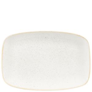 Churchill STONECAST BARLEY WHITE kerámia szögletes tányár 35x23,5 cm 1db, SWHSXP141