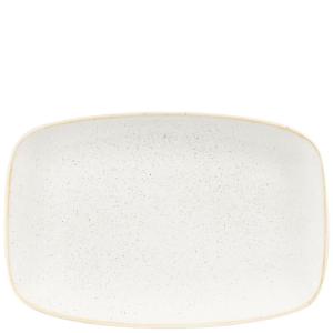 Churchill STONECAST BARLEY WHITE kerámia szögletes tányár 35x23,5 cm 1db, SWHSXP141