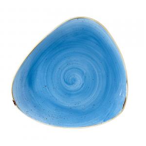 Churchill STONECAST CORNFLOWER BLUE kerámia, háromszög tányér 26,5cm,1db, SCFSTR101