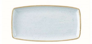 Churchill STONECAST DUCK EGG BLUE kerámia szögletes kis tál 29,5 x 15 cm 1db, SDESOP111
