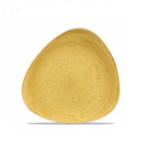 Churchill STONECAST MUSTARD kerámia, háromszög tányér 26,5cm,1db, SMSSTR101