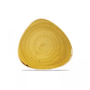 Churchill STONECAST MUSTARD kerámia, háromszög tányér 31,1cm,1db, SMSSTR121