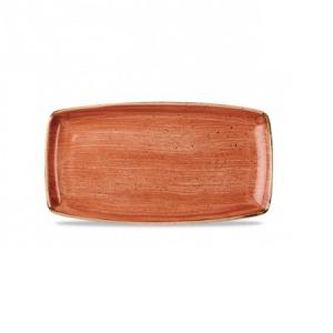 Churchill STONECAST ORANGE kerámia szögletes tál 34,5 x 18,5 cm 1db, SSOSOP141