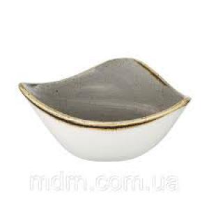 Churchill STONECAST PEPPERCORN GREY kerámia kicsi háromszög salátás tálka, 15,3cm, 26cl, 1db, SPGSTRB61