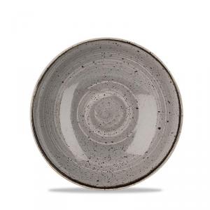 Churchill STONECAST PEPPERCORN GREY  kerámia, kis méretű mély tányér, műzlis,  18,2cm,1db, SPGSEVB71