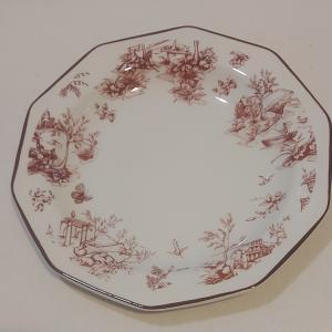 Churchill Toile Pink kerámia lapos tányér, 1db, 27cm